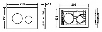 Кнопка смыва TECE Loop Modular 9240663 кнопка — белая, стекло — на выбор купить в интернет-магазине Азбука Сантехники