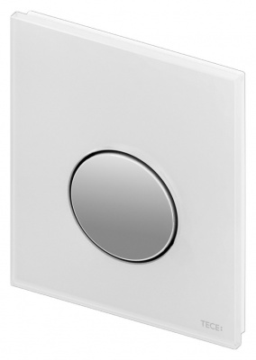 Кнопка смыва TECE Loop Urinal 9242660 белое стекло, кнопка — хром купить в интернет-магазине Азбука Сантехники