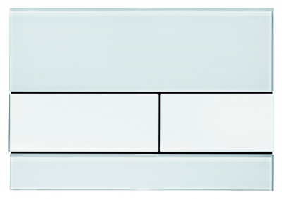 Кнопка смыва TECE Square 9240800 белое стекло, кнопка — белая купить в интернет-магазине Азбука Сантехники
