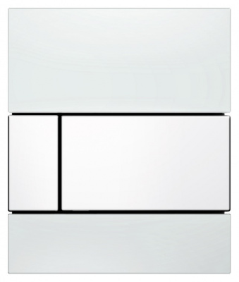 Кнопка смыва TECE Square Urinal 9242800 белое стекло, кнопка — белая купить в интернет-магазине Азбука Сантехники