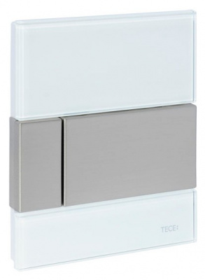 Кнопка смыва TECE Square Urinal 9242801 белое стекло, кнопка — сатин купить в интернет-магазине Азбука Сантехники