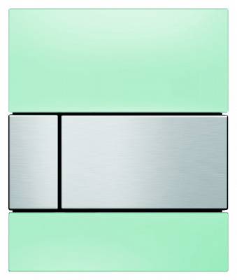 Кнопка смыва TECE Square Urinal 9242804 зеленое стекло, кнопка — сатин купить в интернет-магазине Азбука Сантехники