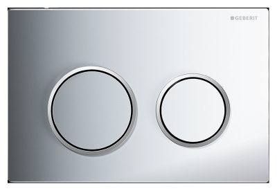 Кнопка смыва Geberit Omega 20 115.085.KH.1 хром / матовый хром купить в интернет-магазине Азбука Сантехники