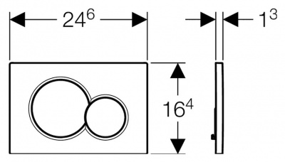 Кнопка смыва Geberit Sigma 01 115.770.46.5 матовый хром купить в интернет-магазине Азбука Сантехники