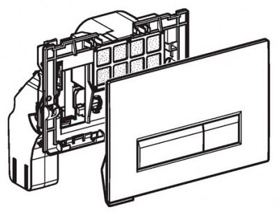 Кнопка смыва Geberit Sigma 40 115.600.SI.1 с системой удаления запахов купить в интернет-магазине Азбука Сантехники