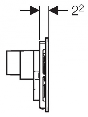 Кнопка смыва Geberit Sigma 40 115.600.SI.1 с системой удаления запахов купить в интернет-магазине Азбука Сантехники