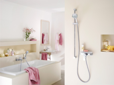 Смеситель Grohe Eurostyle Cosmopolitan 33591002 для ванны с душем купить в интернет-магазине Азбука Сантехники