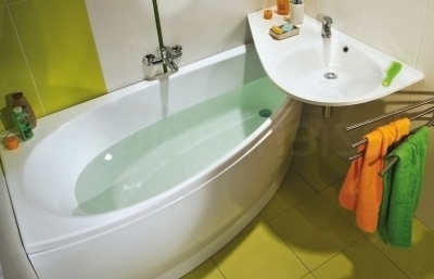 Акриловая ванна угловая Ravak Avocado L 150 см, асимметричная купить в интернет-магазине Азбука Сантехники