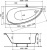 Акриловая ванна угловая Ravak Avocado L 150 см, асимметричная купить в интернет-магазине Азбука Сантехники