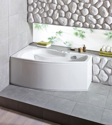 Акриловая ванна угловая Santek Майорка XL L, асимметричная, 159,8 см купить в интернет-магазине Азбука Сантехники