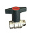 Кран шаровой полнопроходной Oventrop Optibal — 1 1/4" ВР/НР, PN16, max t 100 °C, ручка-маховик черная купить в интернет-магазине Азбука Сантехники