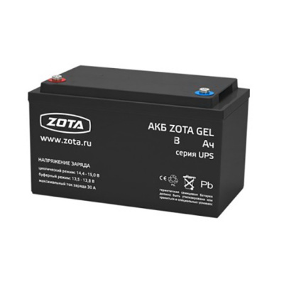 Аккумуляторная батарея ZOTA GEL 40-12, 40 А·ч, 12 В купить в интернет-магазине Азбука Сантехники