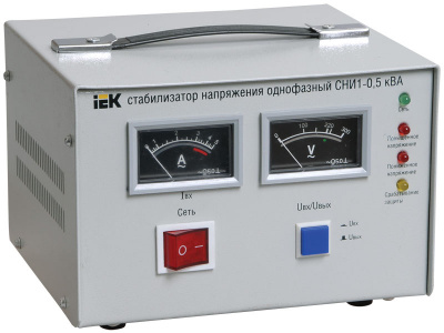 Стабилизатор напряжения IEK СНИ1 электромеханический 1,5кВА 6,75А, входное напряжение 160-250В купить в интернет-магазине Азбука Сантехники