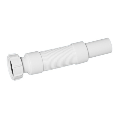 Гофра для сифона с накидной гайкой Ø 1 1/4" McAlpine L300-500 D50 Dn 32 мм купить в интернет-магазине Азбука Сантехники