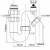 Сифон для кухни и раковины McAlpine Ø 40 мм без выпуска с вентиляционным клапаном купить в интернет-магазине Азбука Сантехники