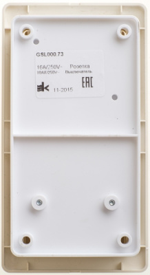 Schneider Electric Glossa Бежевый Блок: Розетка + 2-клавишный выключатель с подсветкой купить в интернет-магазине Азбука Сантехники