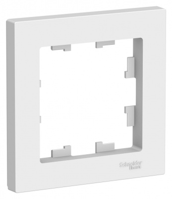 Schneider Electric AtlasDesign Белый Рамка 1-постовая (ATN000101) купить в интернет-магазине Азбука Сантехники