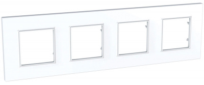 Schneider Electric Unica Quadro Белый Рамка 4-ая купить в интернет-магазине Азбука Сантехники