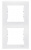 Schneider Electric Sedna Белый Рамка 2-постовая вертикальная купить в интернет-магазине Азбука Сантехники