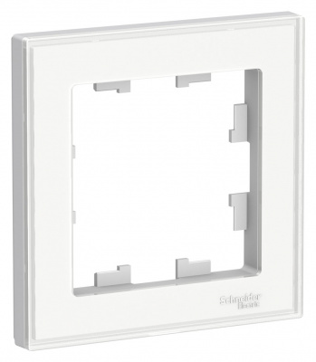 Schneider Electric AtlasDesign Белый Рамка 1-постовая (ATN200101) купить в интернет-магазине Азбука Сантехники