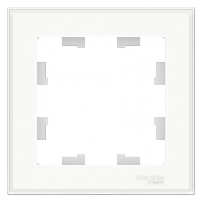Schneider Electric AtlasDesign Белый Рамка 1-постовая (ATN200101) купить в интернет-магазине Азбука Сантехники