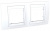 Schneider Electric Unica Хамелеон Белый/Белый Рамка 2-ая горизонтальная купить в интернет-магазине Азбука Сантехники