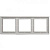 Jung LS 990 Светло-серый Рамка 3-постовая купить в интернет-магазине Азбука Сантехники