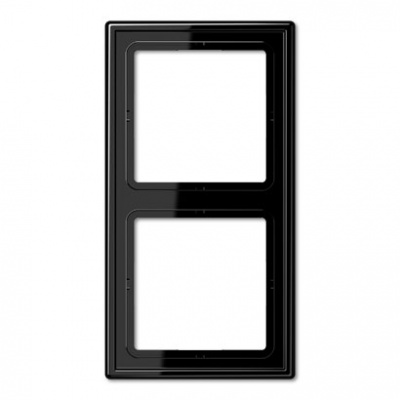 Jung LS 990 Черный Рамка 2-постовая купить в интернет-магазине Азбука Сантехники