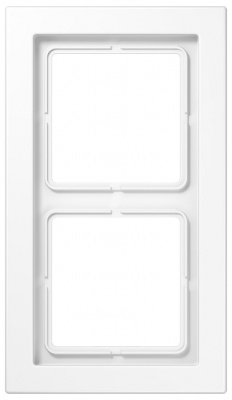 Jung LS-design Белый (дуропласт) Рамка 2-постовая купить в интернет-магазине Азбука Сантехники