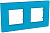 Schneider Electric Unica Quadro Natura Aqua/ Голубика Рамка 2-ая купить в интернет-магазине Азбука Сантехники