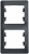 Schneider Electric Glossa Антрацит Рамка 2-постовая вертикальная купить в интернет-магазине Азбука Сантехники