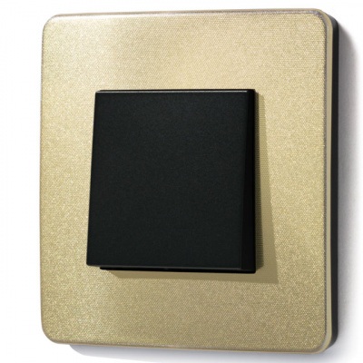 Schneider Electric Unica New Studio Metal Золото/Антрацит Рамка 1-постовая купить в интернет-магазине Азбука Сантехники