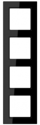 Jung A 550 Черный Рамка 4-постовая купить в интернет-магазине Азбука Сантехники