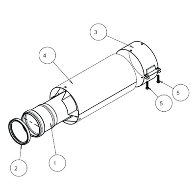 Труба для коаксиального дымохода Protherm Ø 60/100 мм, длина 0,2 м, для котлов ГЕПАРД 2015, ПАНТЕРА купить в интернет-магазине Азбука Сантехники