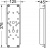 Панель для монтажа ручек TECE TECEprofil 9042011 с застенным модулем (арт. 9300009) купить в интернет-магазине Азбука Сантехники