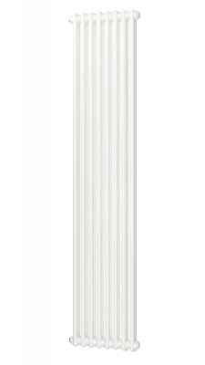 Радиатор стальной трубчатый Zehnder Charleston 2180/12 №1270, боковое подключение, цвет белый/RAL 9016 купить в интернет-магазине Азбука Сантехники