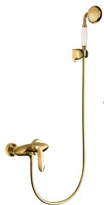 Смеситель для душа Grohenberg GB9001 с ручным душем, золото купить в интернет-магазине Азбука Сантехники