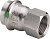 Муфта пресс-В Viega Sanpress Inox SC-Contur Ø 15 мм × 3/4", нержавеющая сталь купить в интернет-магазине Азбука Сантехники