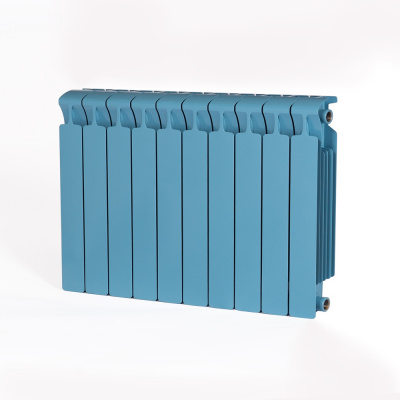 Радиатор биметаллический RIFAR Monolit 500, боковое подключение, 10 секций, сапфир (RAL 5024 синий) купить в интернет-магазине Азбука Сантехники