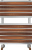 Полотенцесушитель водяной Benetto Legno Флоренция П11 400 × 830, цвет - сапеле купить в интернет-магазине Азбука Сантехники