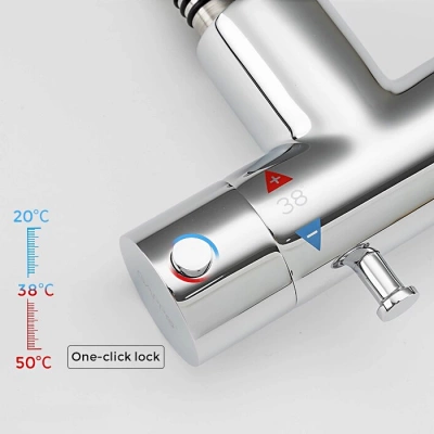 Гигиенический душ Gappo G7290 со смесителем, с термостатом, хром купить в интернет-магазине Азбука Сантехники