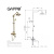 Душевая система Gappo G2489-6, золото, излив поворотный, (ручная лейка, верхний душ) купить в интернет-магазине Азбука Сантехники