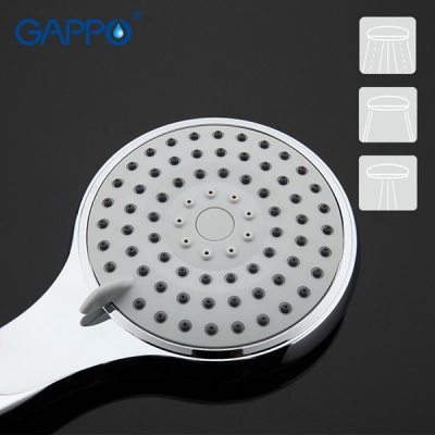 Лейка для душа Gappo G18, 3 режима, хром купить в интернет-магазине Азбука Сантехники