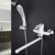 Смеситель для ванны с душем Gappo G2248, белый/хром купить в интернет-магазине Азбука Сантехники
