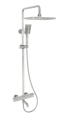 Душевая система Gappo G2491-8 с термостатом, белый/хром, (ручная лейка, верхний душ) купить в интернет-магазине Азбука Сантехники