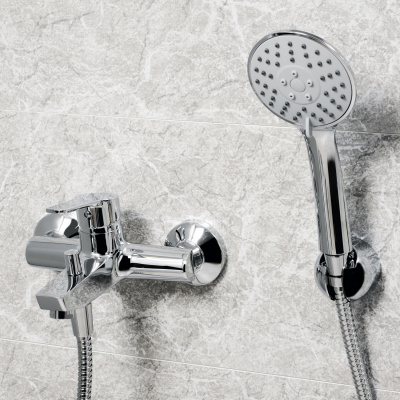 Смеситель для ванны с коротким изливом WasserKRAFT Rhin 4401 купить в интернет-магазине Азбука Сантехники