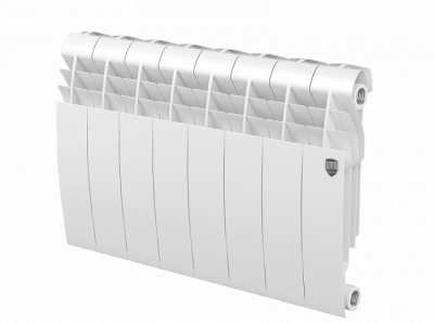 Радиатор биметаллический RoyalThermo BiLiner 350 Bianco Traffico белый, 8 секций купить в интернет-магазине Азбука Сантехники