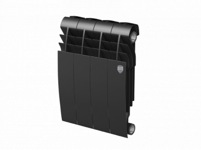 Радиатор биметаллический RoyalThermo BiLiner 350 Noire Sable черный графитовый, 4 секции купить в интернет-магазине Азбука Сантехники
