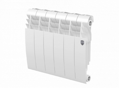 Радиатор биметаллический RoyalThermo Biliner 350 VD с нижним подключением, Bianco Traffico белый, 6 секций купить в интернет-магазине Азбука Сантехники