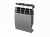 Радиатор биметаллический RoyalThermo Biliner 350 VD с нижним подключением, Silver Satin серебристый, 4 секции купить в интернет-магазине Азбука Сантехники